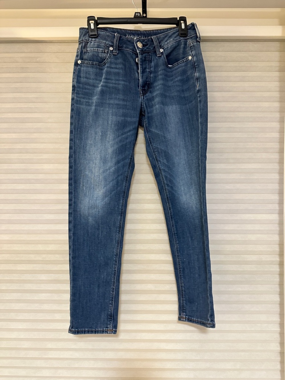 American Eagle Outfitters Blue Skinny Jeans - Faded Wash